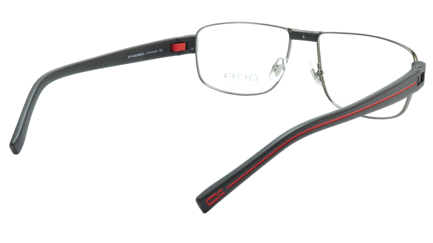 OGA Morel Eyeglasses Frame 7918O GN021 Metal Acetate Red France 55-16-135, 37 - Frame Bay