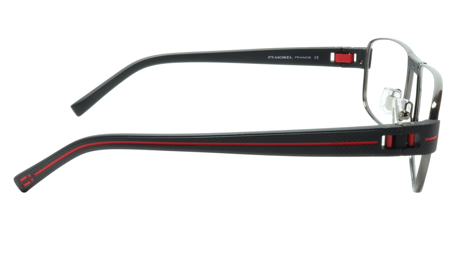OGA Morel Eyeglasses Frame 7918O GN021 Metal Acetate Red France 55-16-135, 37 - Frame Bay