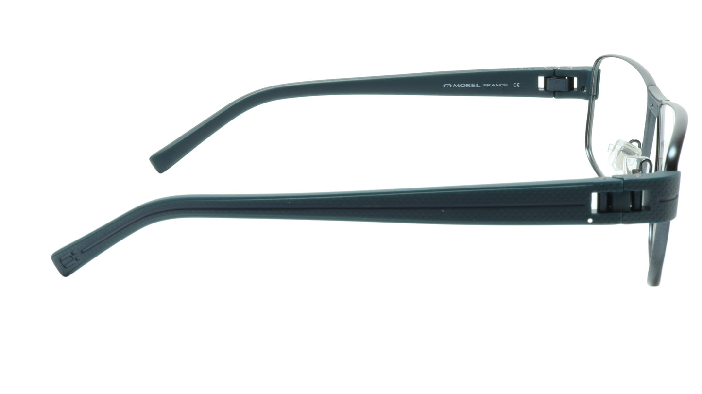 OGA Morel Eyeglasses Frame 7918O BB022 Metal Acetate Dark France 55-16-135, 37 - Frame Bay