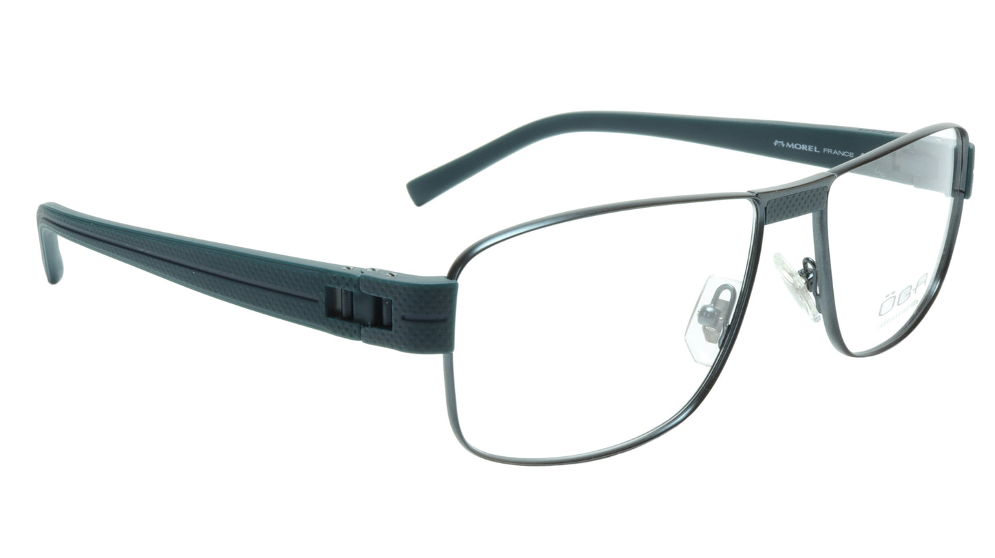 OGA Morel Eyeglasses Frame 7918O BB022 Metal Acetate Dark France 55-16-135, 37 - Frame Bay