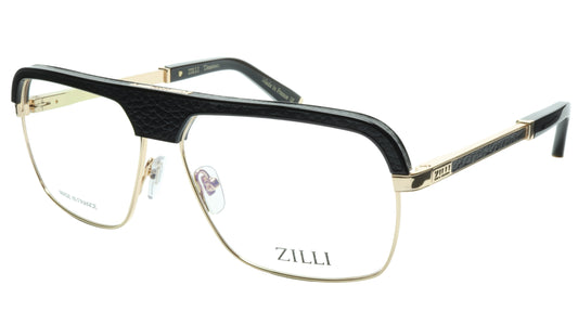 ZILLI Eyeglasses Frame Titanium Acetate Black Gold France Made ZI 60033 C04 - Frame Bay
