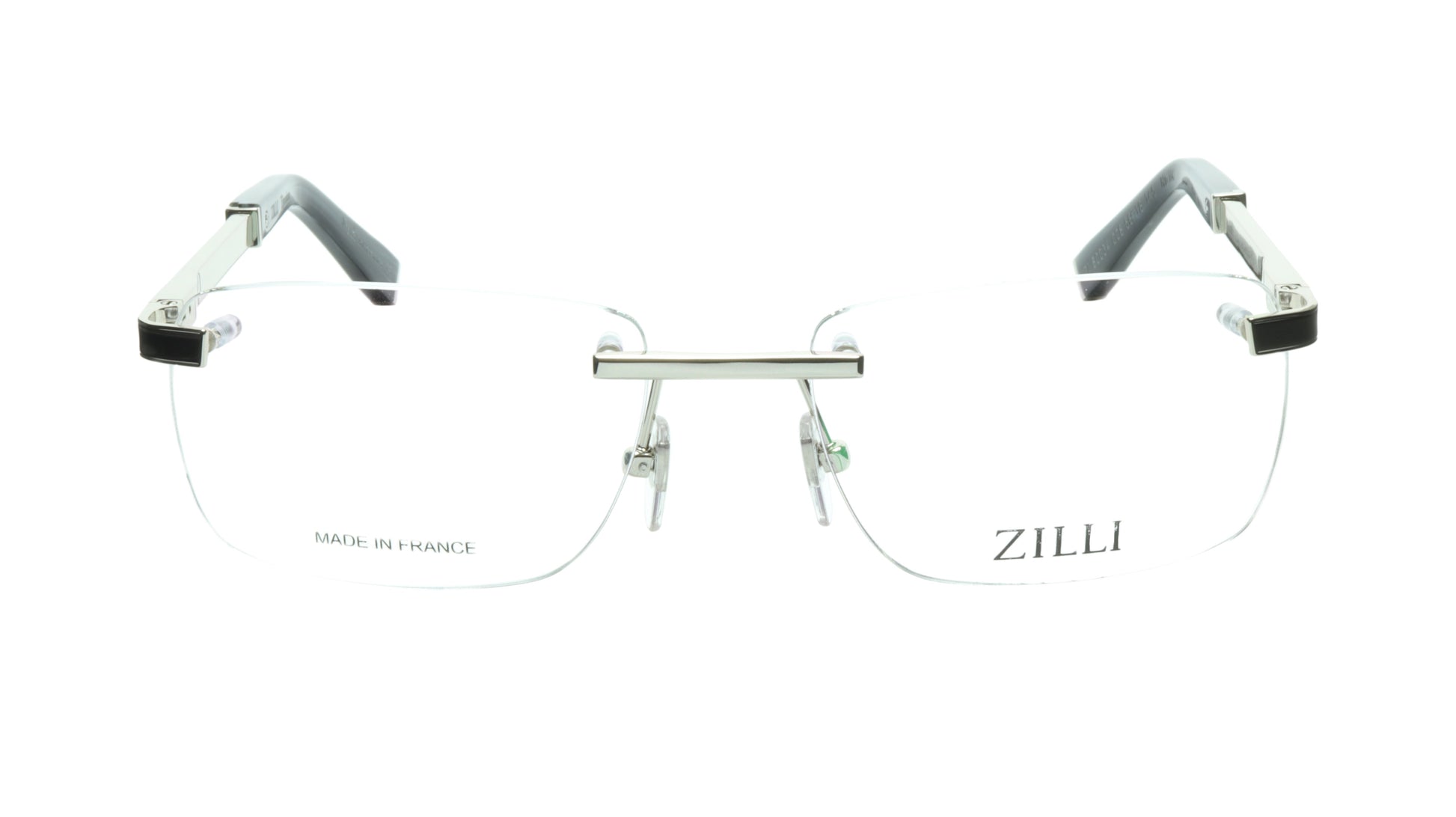 ZILLI Eyeglasses Frame Titanium Acetate Silver Blue France Made ZI 60034 C08 - Frame Bay