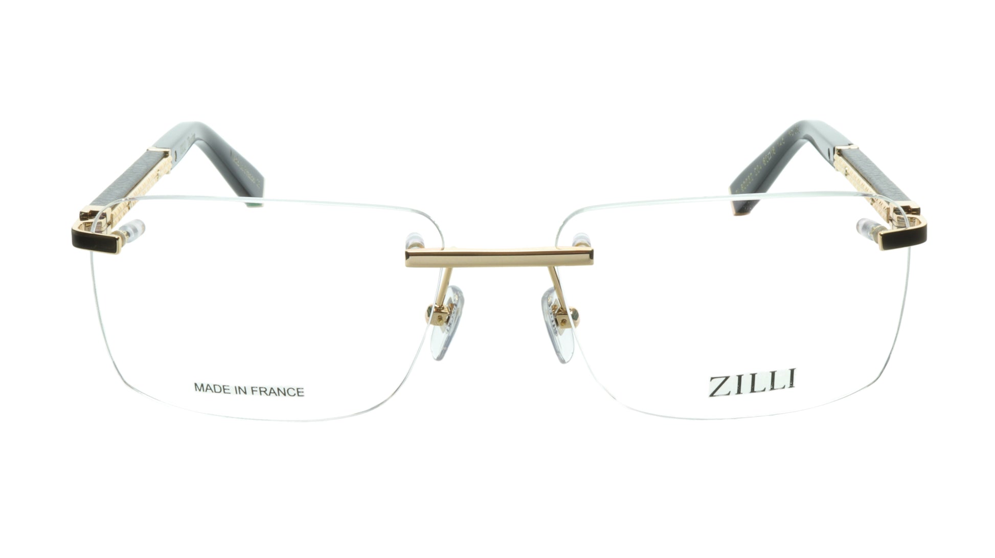 ZILLI Eyeglasses Frame Titanium Acetate Black Gold France Made ZI 60032 C04 - Frame Bay