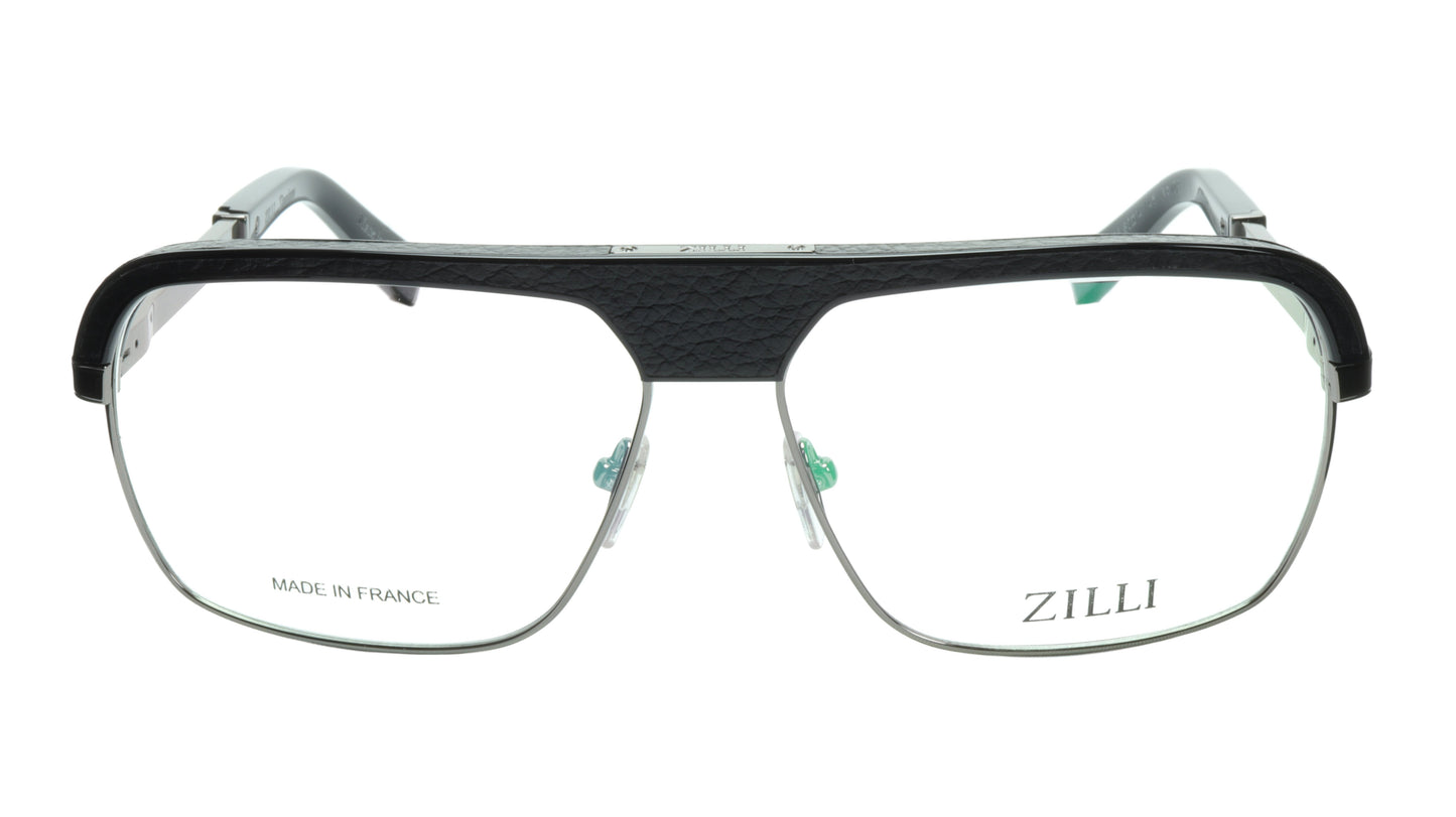 ZILLI Eyeglasses Frame Titanium Acetate Gunmetal France Made ZI 60033 C05 - Frame Bay