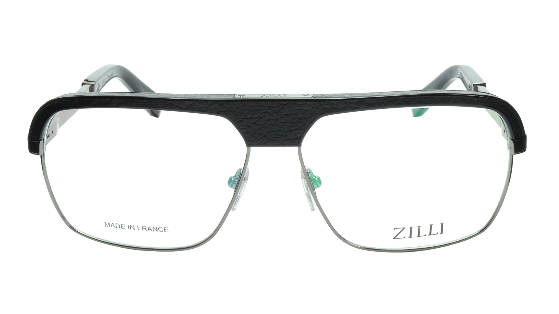 ZILLI Eyeglasses Frame Titanium Acetate Gunmetal France Made ZI 60033 C05 - Frame Bay