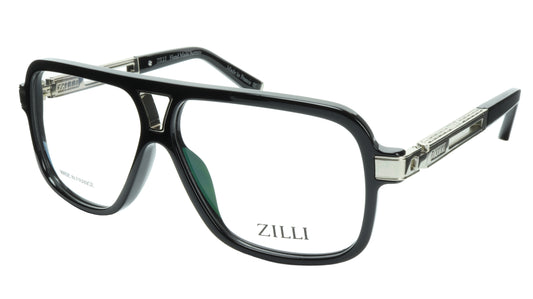 ZILLI Eyeglasses Frame Titanium Acetate Silver France Made ZI 60019 C02 - Frame Bay