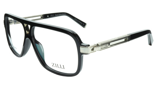 ZILLI Eyeglasses Frame Titanium Acetate Silver France Made ZI 60019 C02 - Frame Bay