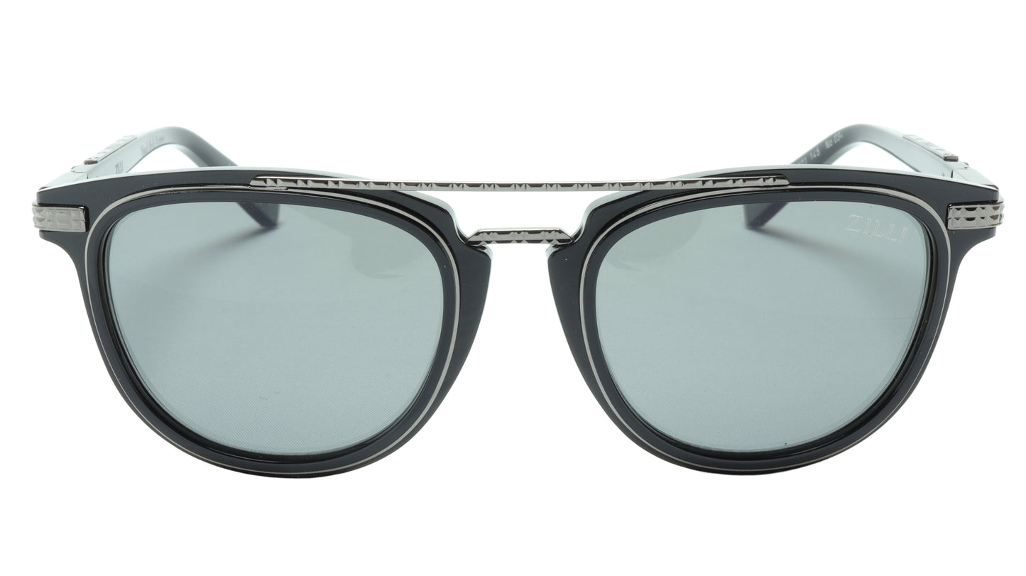 ZILLI Sunglasses Titanium Acetate Black Gunmetal Polarized France ZI 65019 C02 - Frame Bay