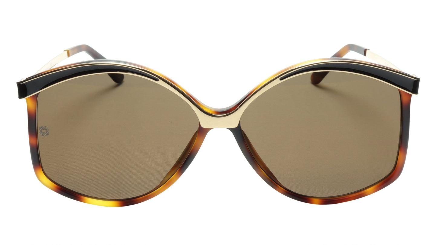 Ellie Saab Sunglasses ES 023/G/S N9P03 Acetate Metal Italy Made 61-14-140 - Frame Bay
