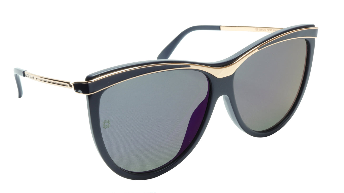 Ellie Saab Sunglasses ES 024/G/S PJPQQ Acetate Metal Italy Made 61-13-140 - Frame Bay