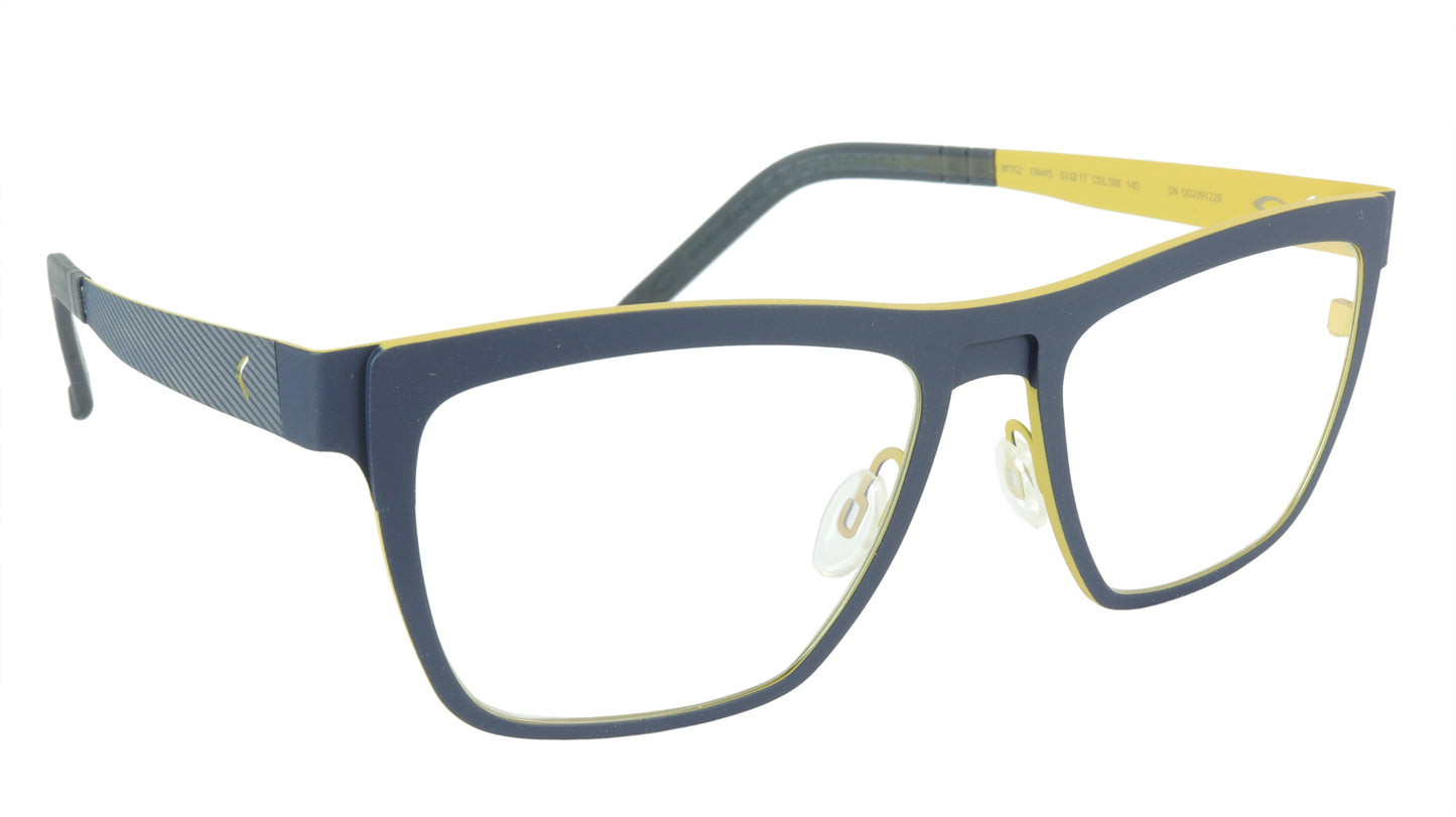 Blackfin Grays BF752 C588 Beta-Titanium Bio-compatible Italy Made Eyeglasses - Frame Bay