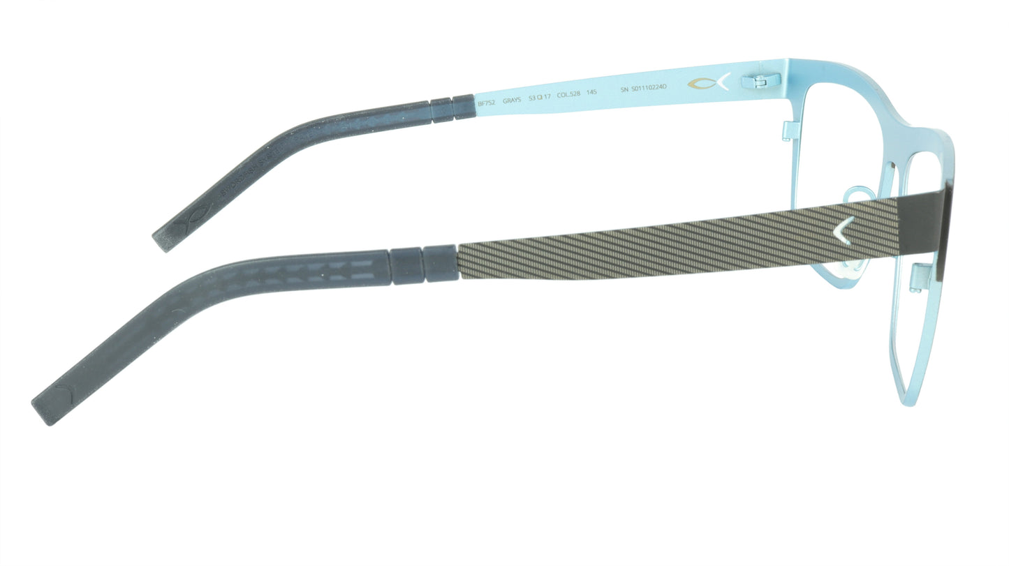 Blackfin Grays BF752 C528 Beta-Titanium Bio-compatible Italy Made Eyeglasses - Frame Bay