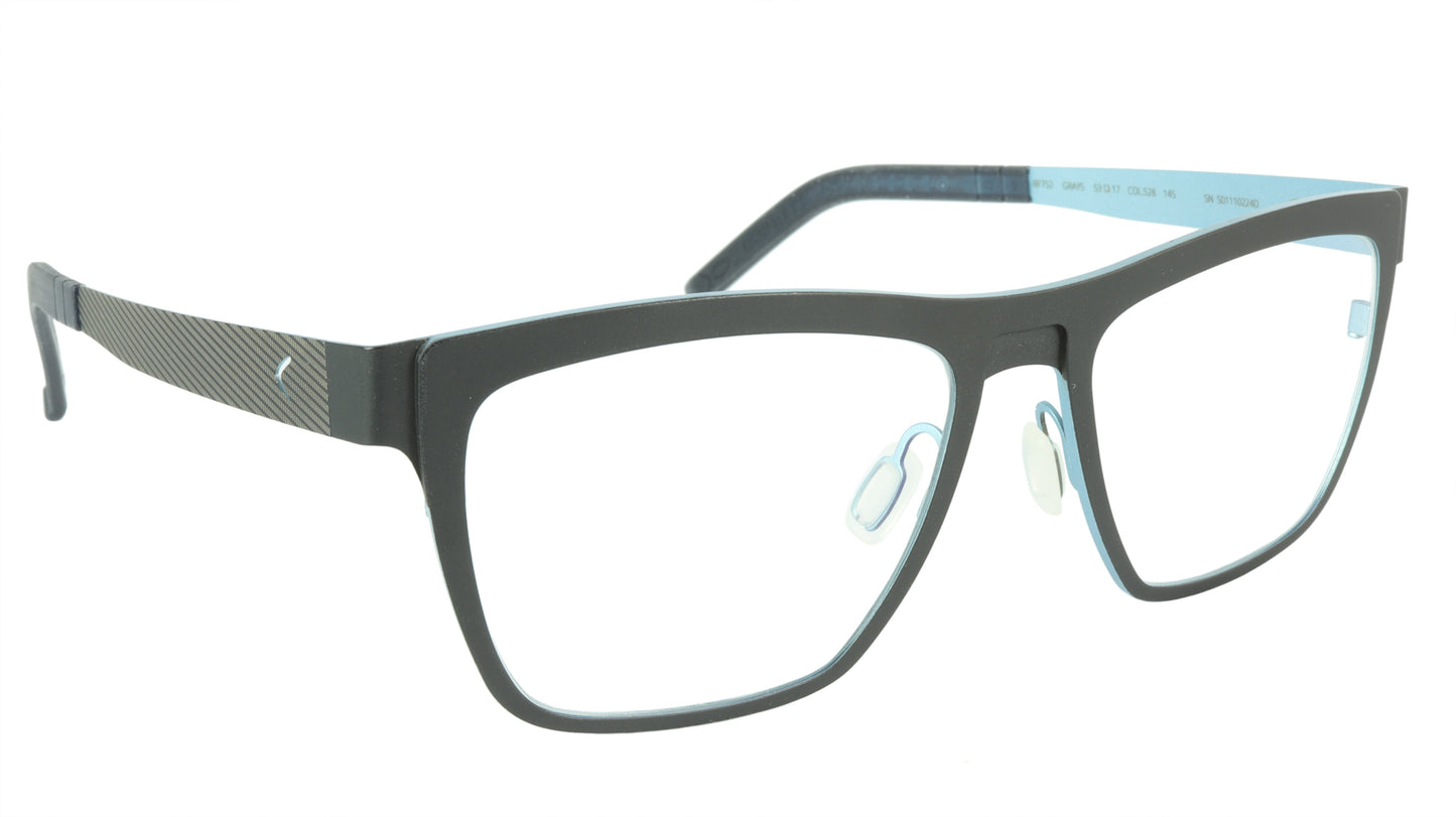 Blackfin Grays BF752 C528 Beta-Titanium Bio-compatible Italy Made Eyeglasses - Frame Bay