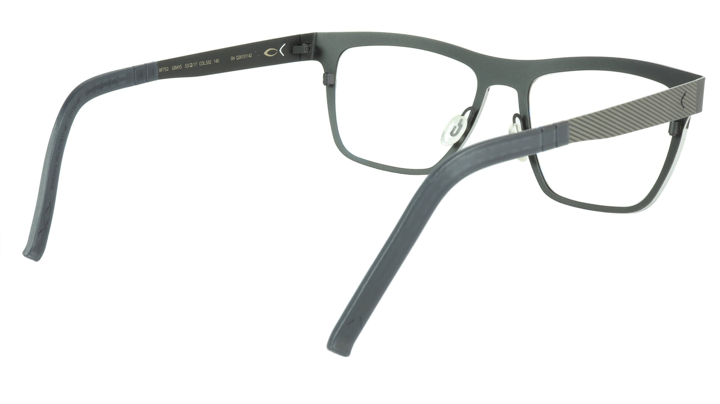 Blackfin Grays BF752 C532 Beta-Titanium Bio-compatible Italy Made Eyeglasses - Frame Bay