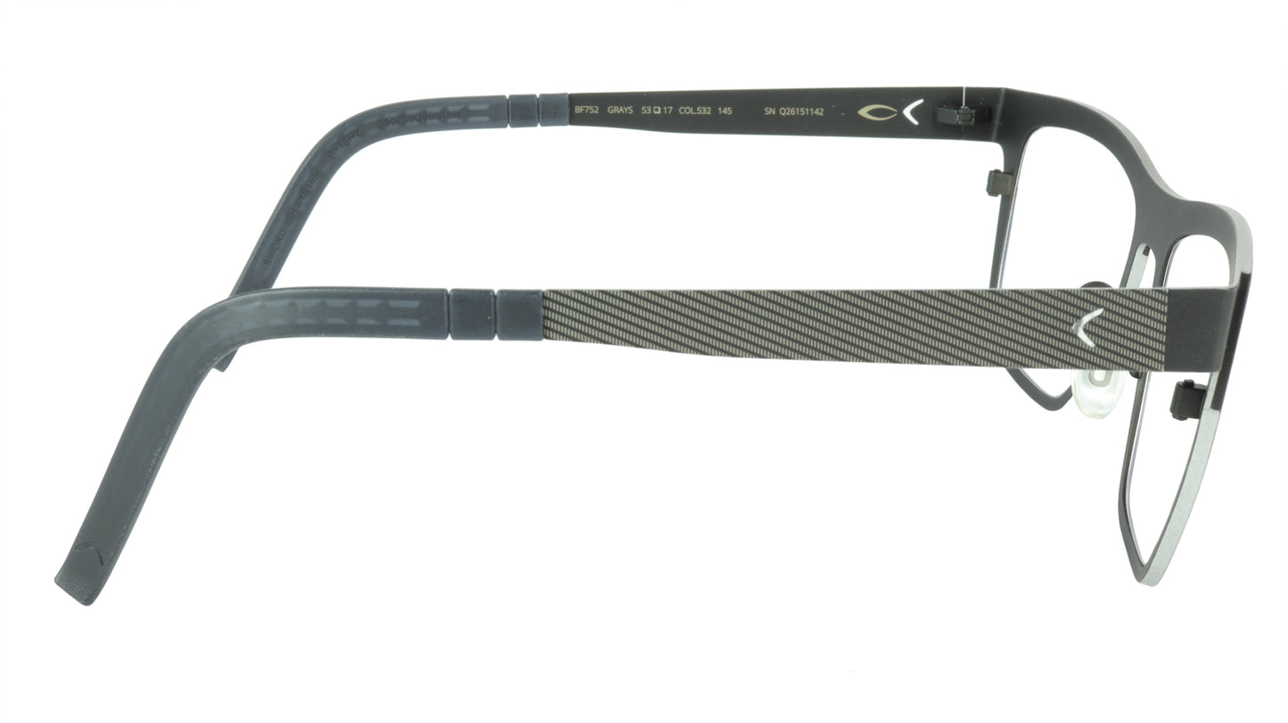 Blackfin Grays BF752 C532 Beta-Titanium Bio-compatible Italy Made Eyeglasses - Frame Bay