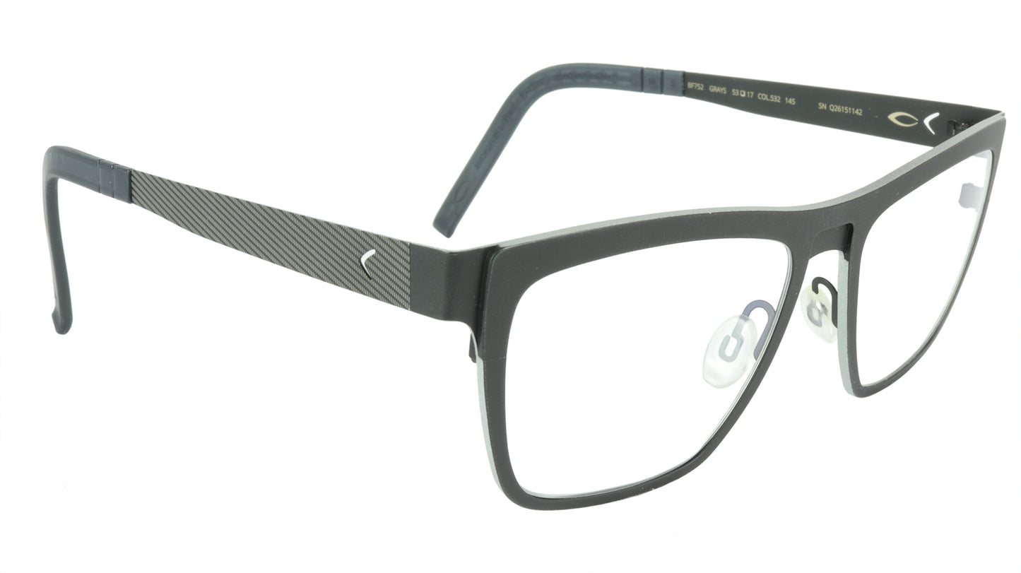 Blackfin Grays BF752 C532 Beta-Titanium Bio-compatible Italy Made Eyeglasses - Frame Bay