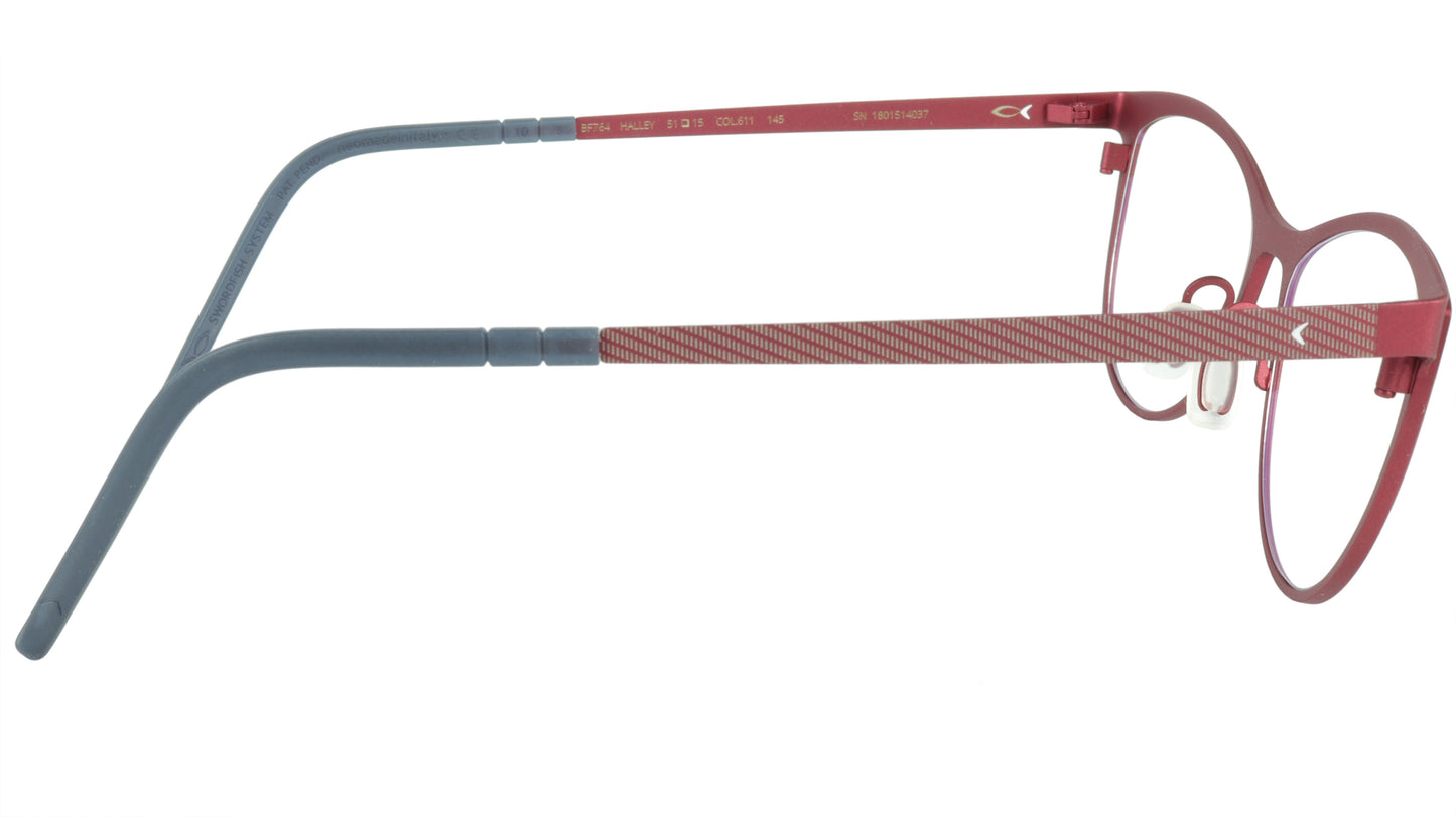 Blackfin Halley BF764 C611 Beta-Titanium Bio-compatible Italy Made Eyeglasses - Frame Bay