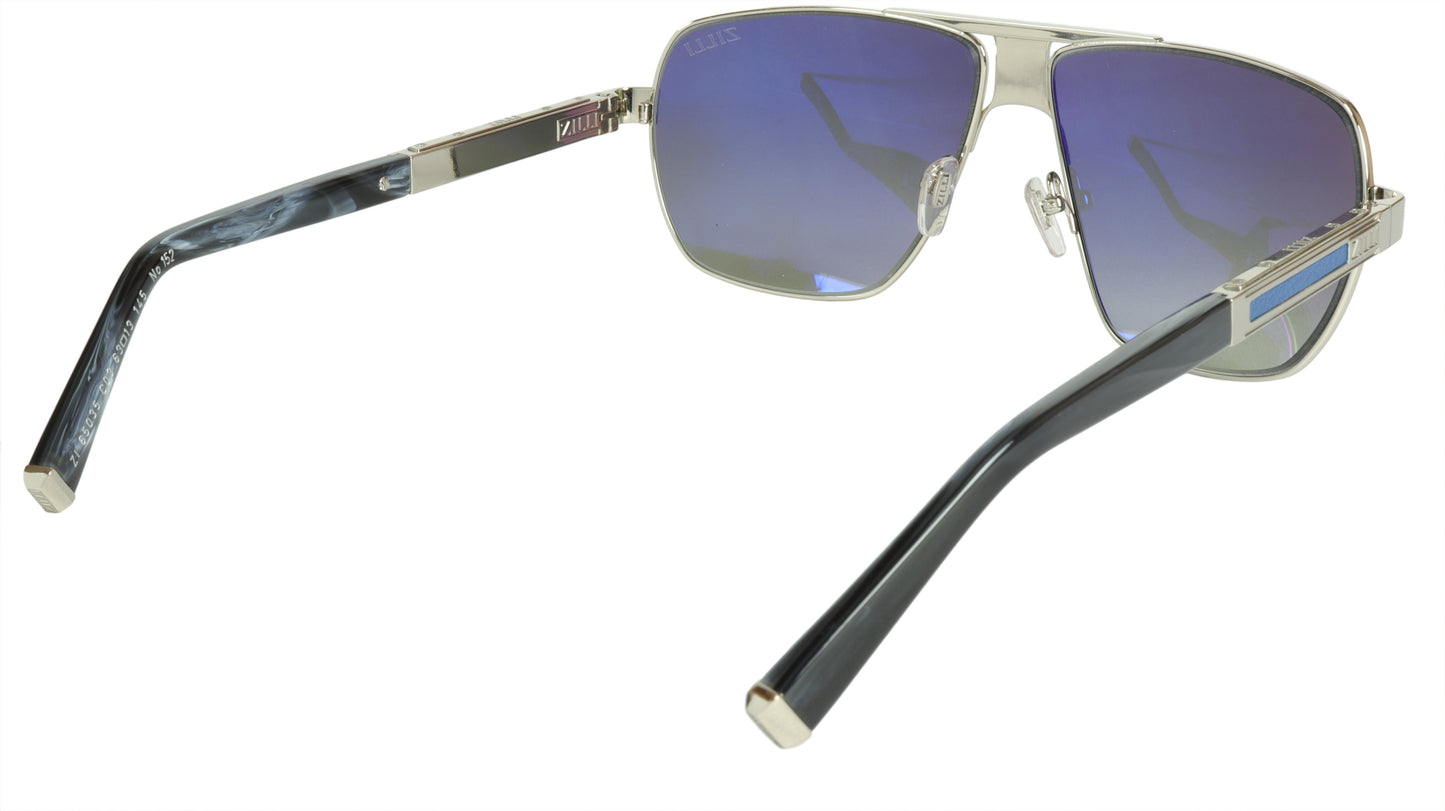 ZILLI Sunglasses Titanium Acetate Leather Polarized France Handmade ZI 65035 C03 - Frame Bay