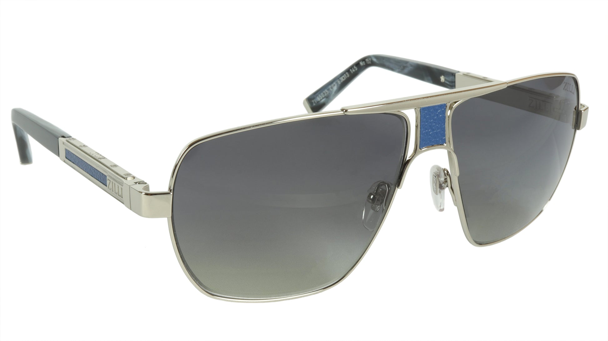 ZILLI Sunglasses Titanium Acetate Leather Polarized France Handmade ZI 65035 C03 - Frame Bay