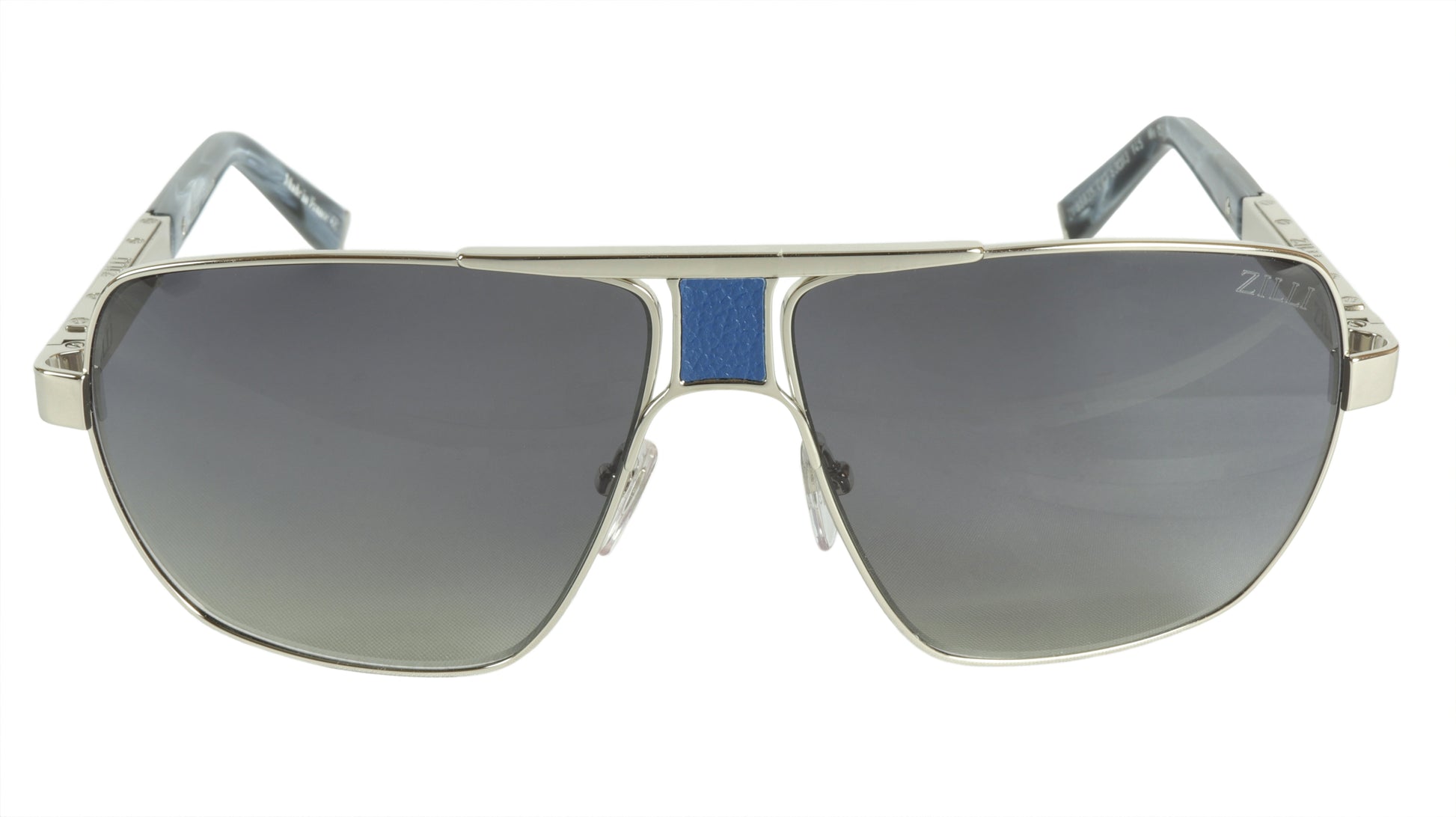 ZILLI Sunglasses Titanium Acetate Leather Polarized France Handmade ZI 65035 C03 - Frame Bay