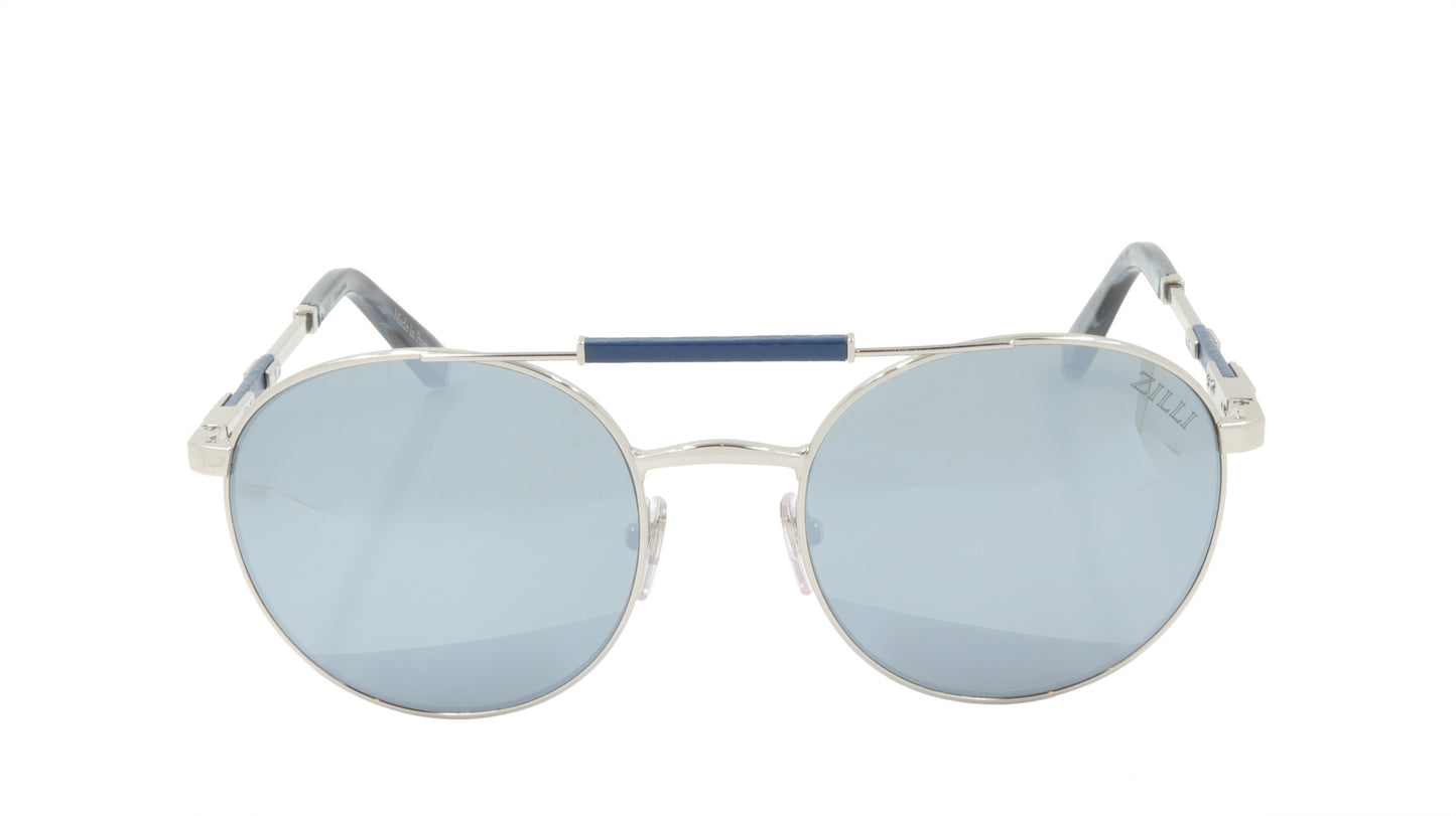 ZILLI Sunglasses Titanium Acetate Leather Polarized France Handmade ZI 65029 C03