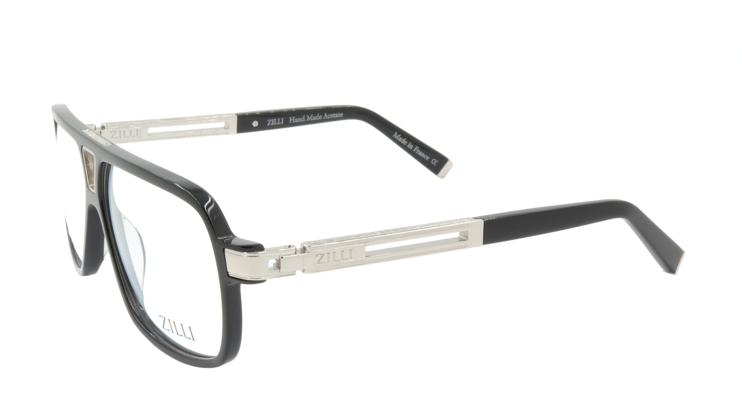 ZILLI Eyeglasses Frame Titanium Acetate France Made ZI 60048 C02