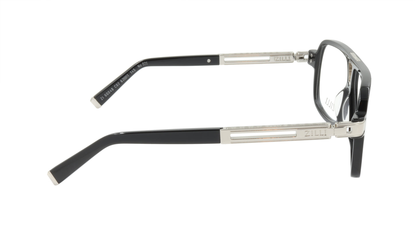 ZILLI Eyeglasses Frame Titanium Acetate France Made ZI 60048 C02