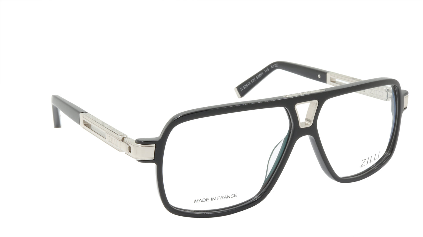 ZILLI Eyeglasses Frame Titanium Acetate France Made ZI 60048 C02