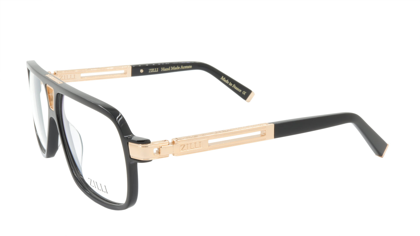 ZILLI Eyeglasses Frame Titanium Acetate France Made ZI 60048 C01