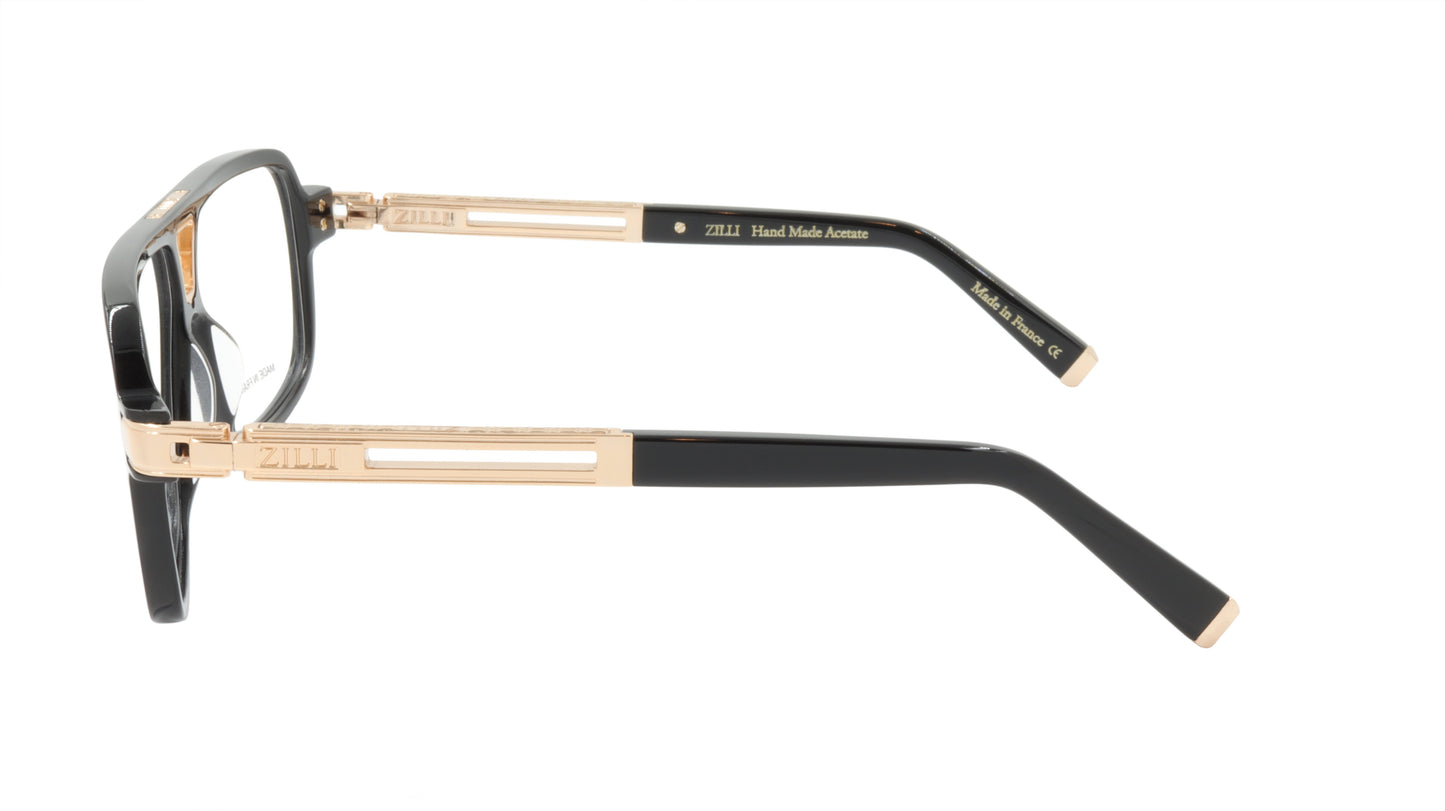 ZILLI Eyeglasses Frame Titanium Acetate France Made ZI 60048 C01