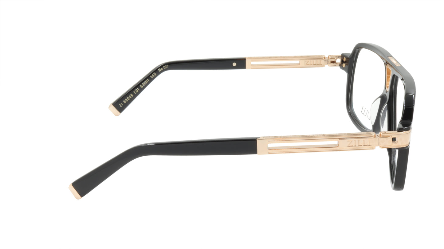 ZILLI Eyeglasses Frame Titanium Acetate France Made ZI 60048 C01