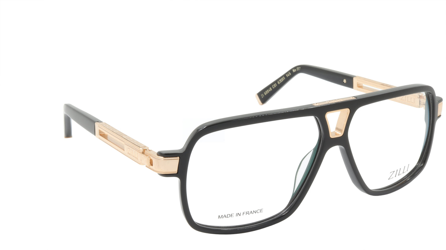 ZILLI Eyeglasses Frame Titanium Acetate France Made ZI 60048 C01