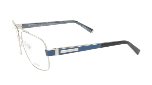 ZILLI Eyeglasses Frame Titanium Acetate Leather France Made ZI 60046 C03