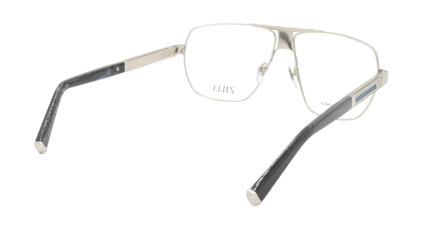 ZILLI Eyeglasses Frame Titanium Acetate Leather France Made ZI 60047 C03