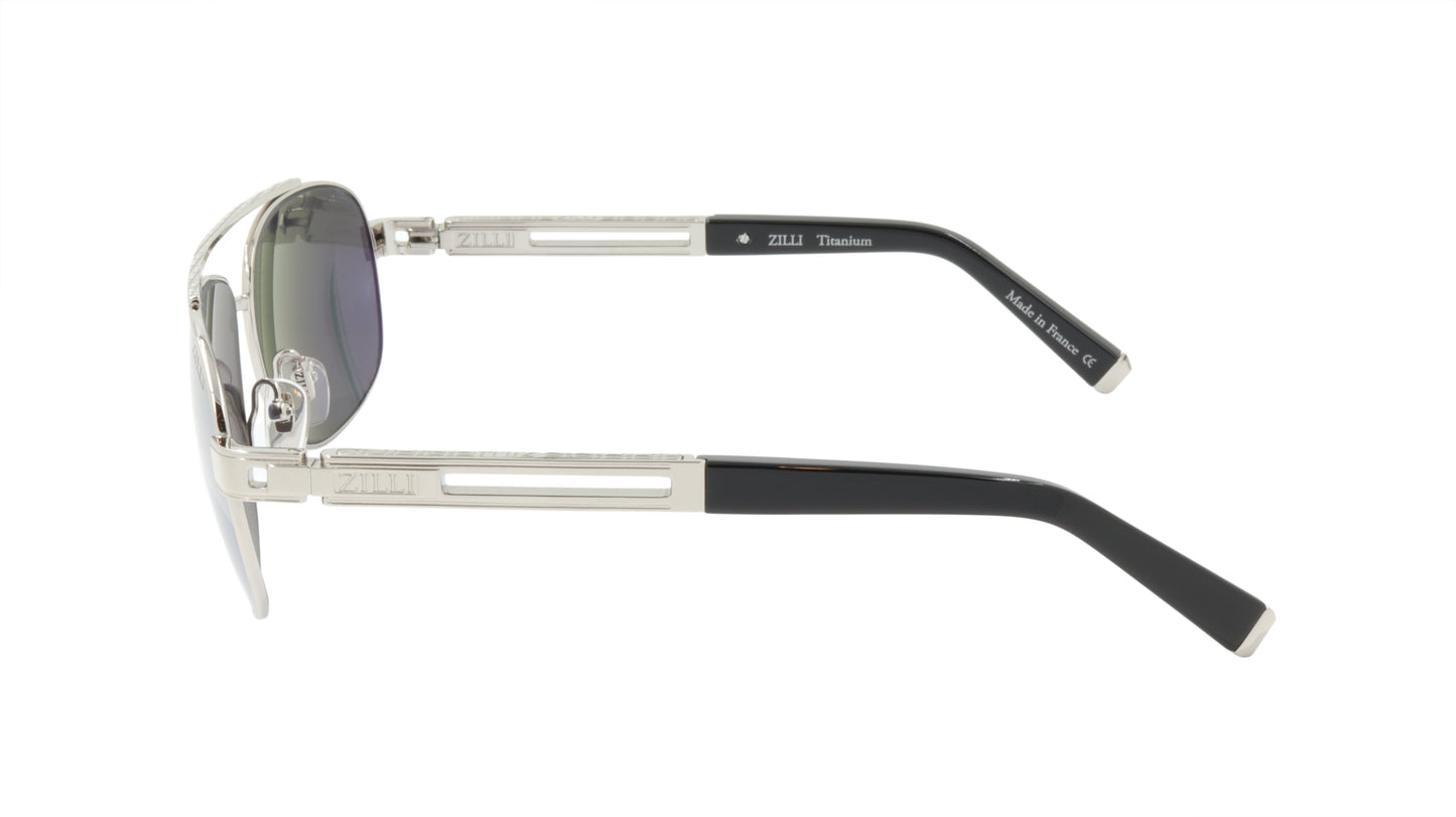 ZILLI Sunglasses Titanium Acetate Polarized France Handmade ZI 65002 C02