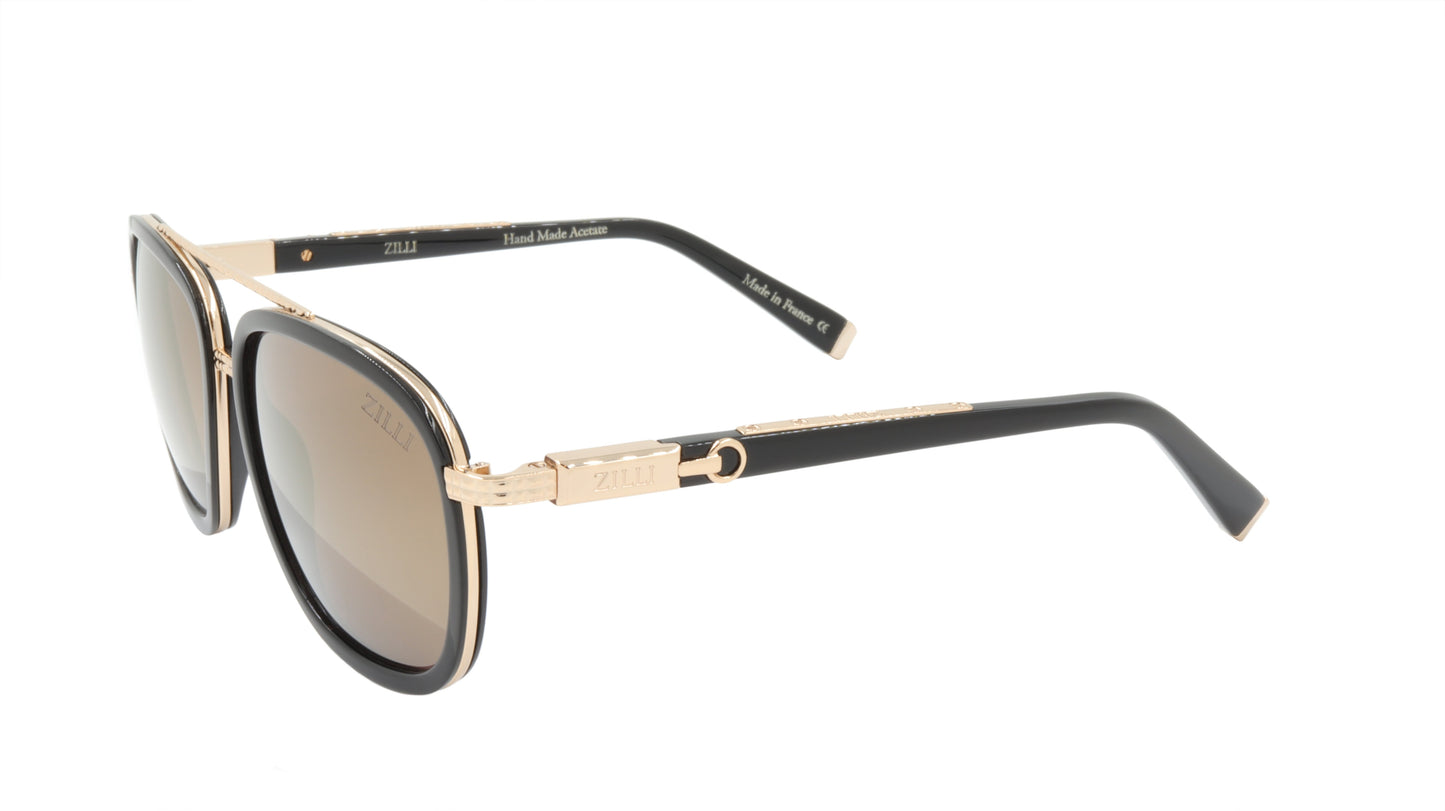 ZILLI Sunglasses Titanium Acetate Polarized France Handmade ZI 65013 C11