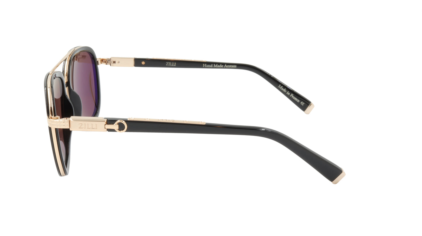 ZILLI Sunglasses Titanium Acetate Polarized France Handmade ZI 65013 C11