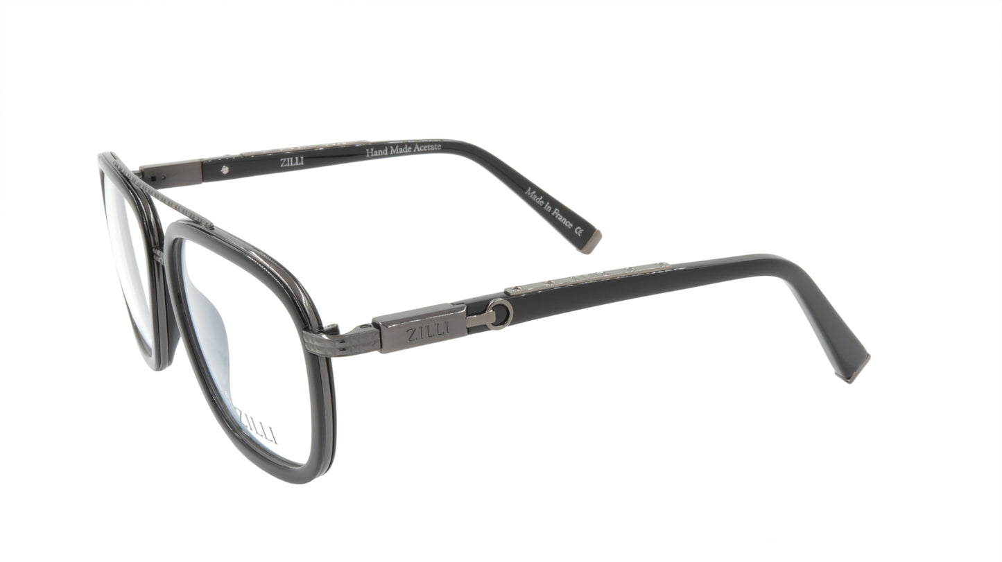ZILLI Eyeglasses Frame Titanium Acetate France Made ZI 60016 C02