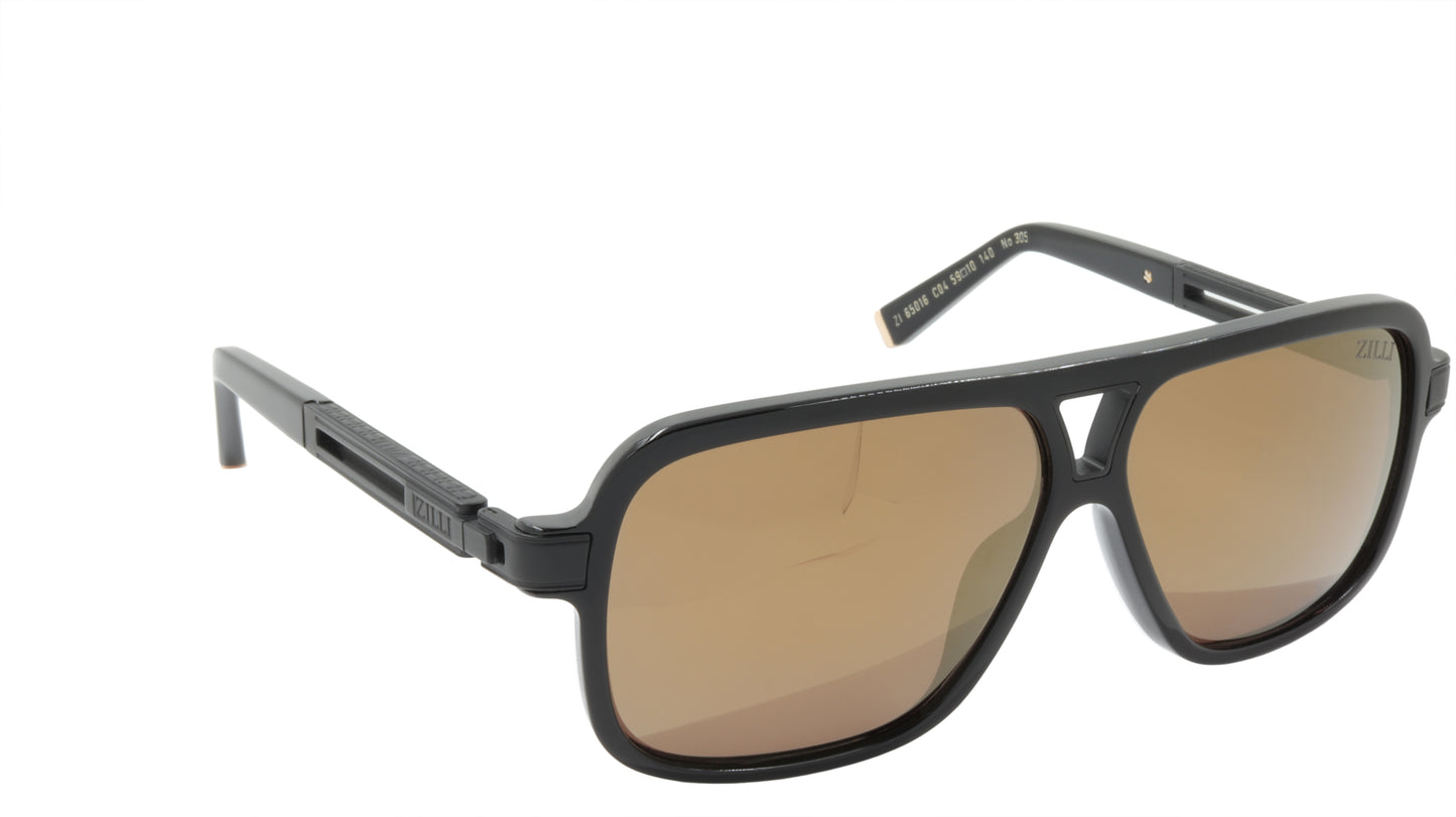 ZILLI Sunglasses Titanium Acetate Polarized France Handmade ZI 65016 C04