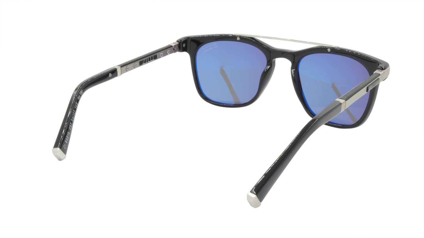 ZILLI Sunglasses Titanium Acetate Leather Polarized France Handmade ZI 65015 C02