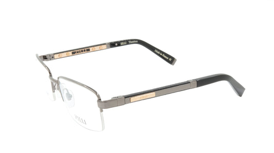 ZILLI Eyeglasses Frame Titanium Acetate Leather France Made ZI 60014 C03
