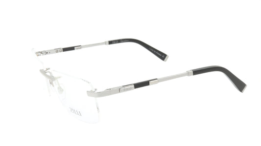 ZILLI Eyewear Rimless with Silver and Leather ZI 60028 C03