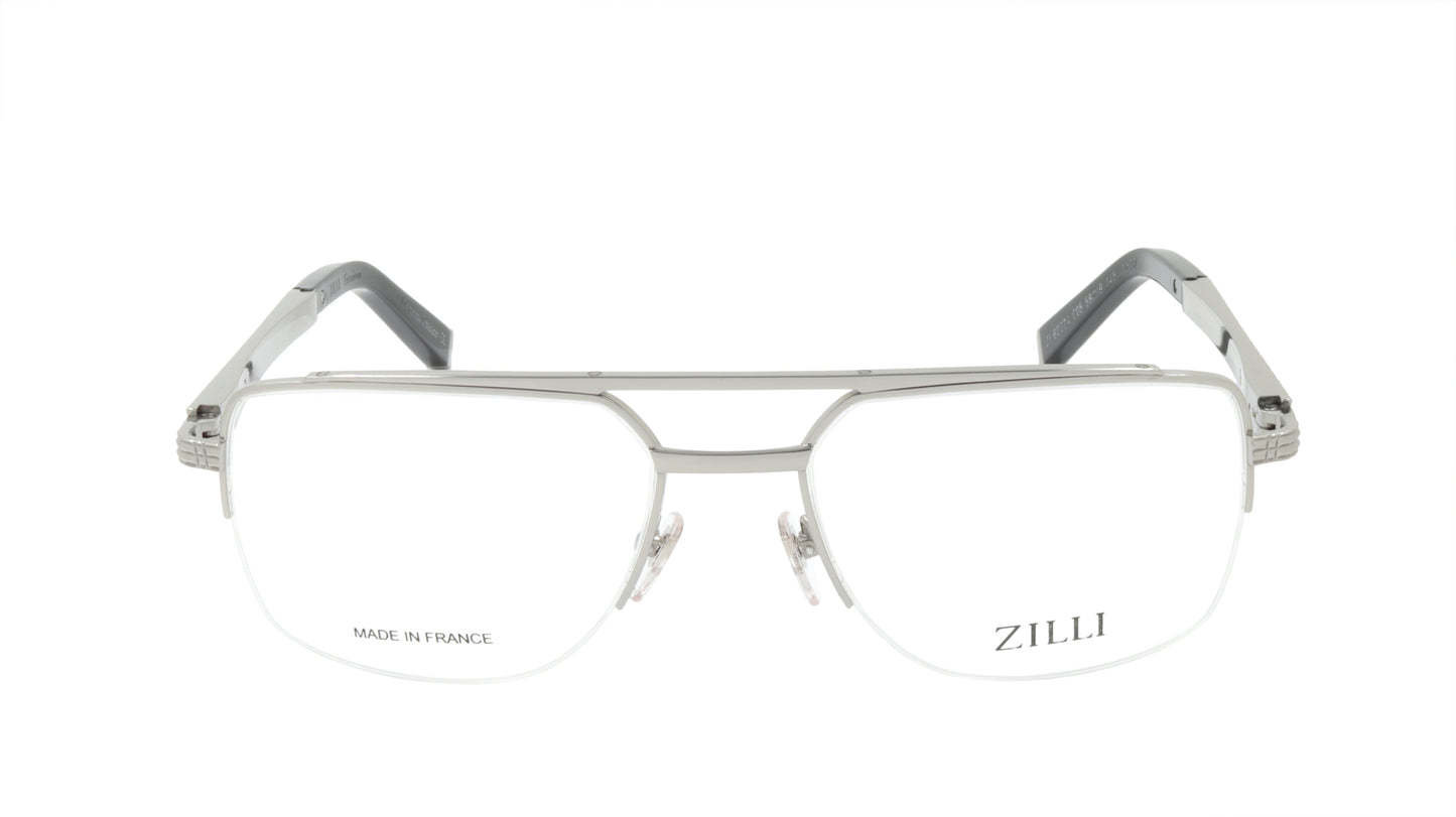 ZILLI Eyeglasses Frame Titanium Acetate Leather France Made ZI 60024 C05