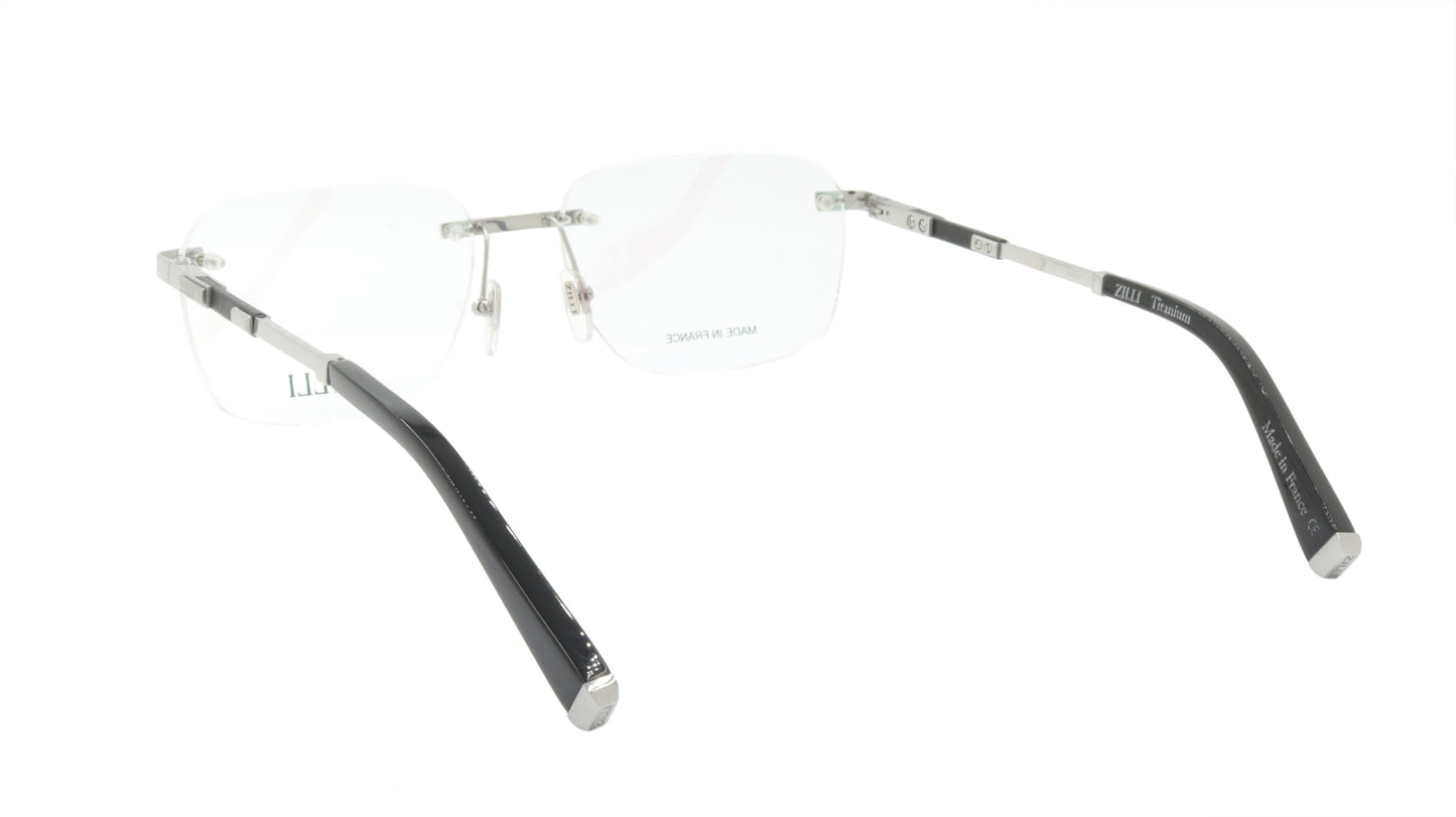 ZILLI Eyeglasses Frame Titanium Acetate Leather France Made ZI 60029 C03