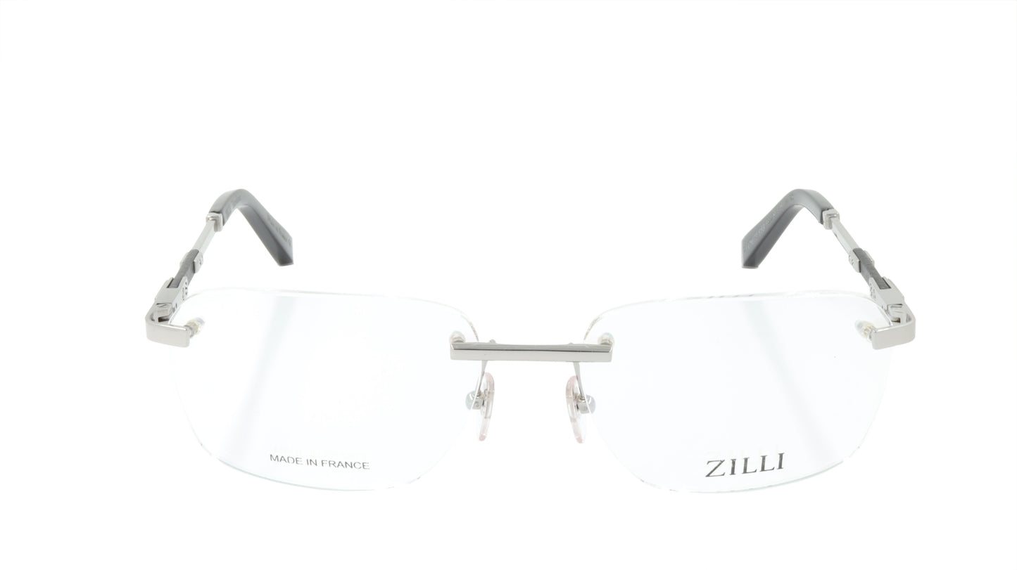 ZILLI Eyeglasses Frame Titanium Acetate Leather France Made ZI 60029 C03