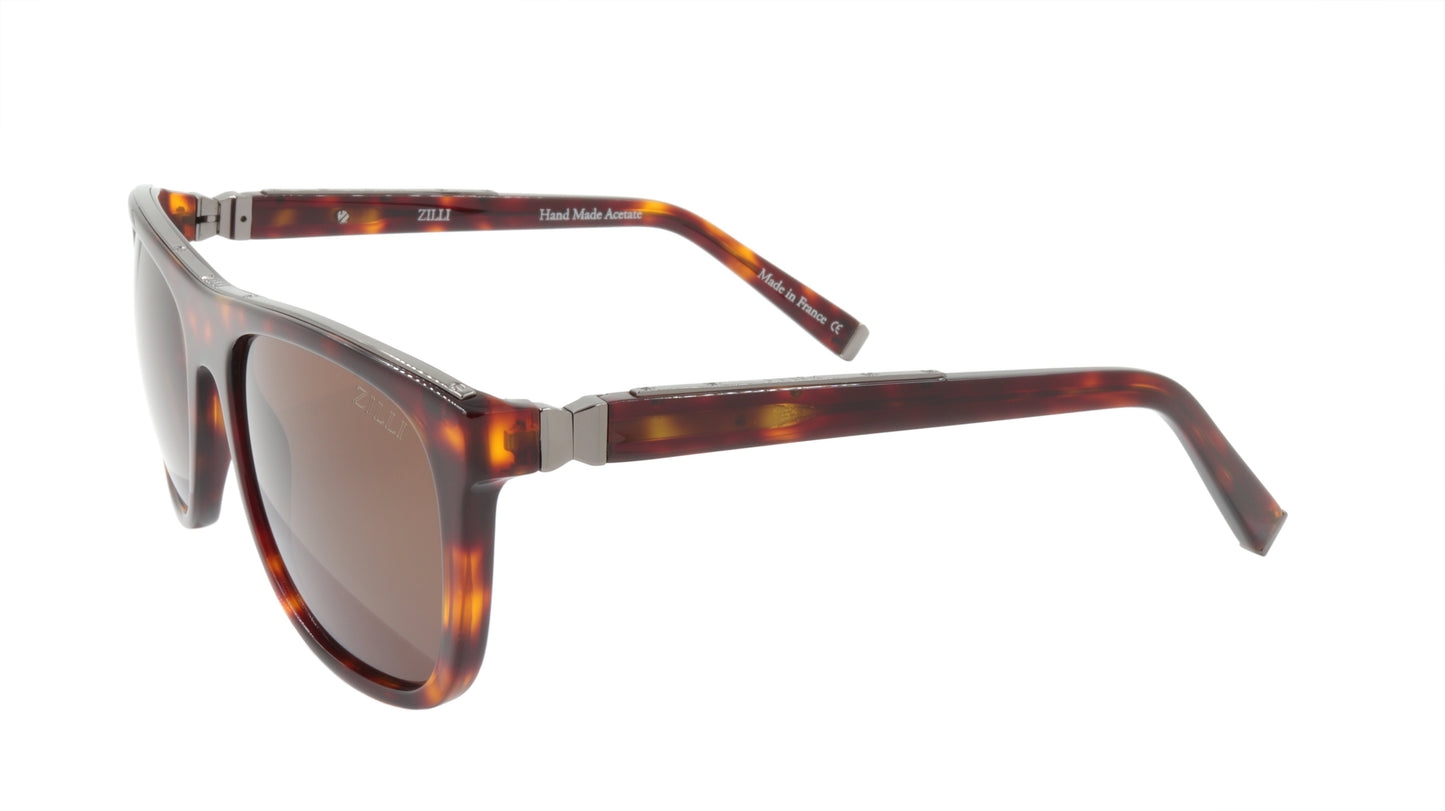 ZILLI Sunglasses Titanium Acetate Polarized France Handmade ZI 65004 C02