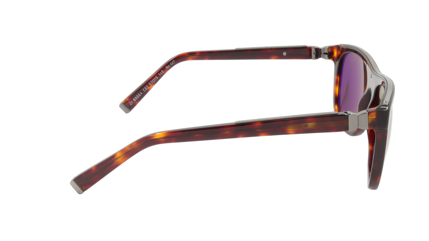 ZILLI Sunglasses Titanium Acetate Polarized France Handmade ZI 65004 C02