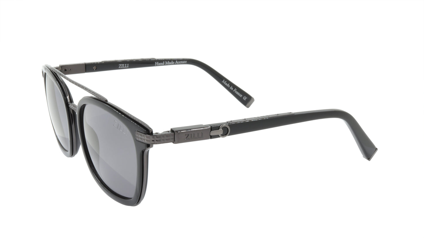 ZILLI Sunglasses Titanium Acetate Polarized France Handmade ZI 65014 C02