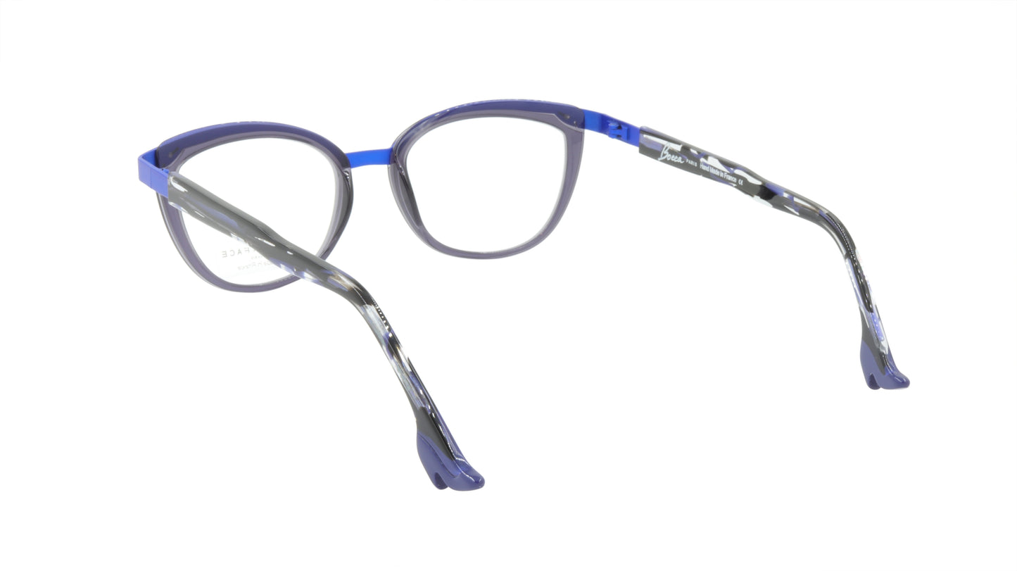 Face A Face Eyeglasses Frame BOCCA CHIC 1 Col. 9620 Acetate Dark Violet Mauve