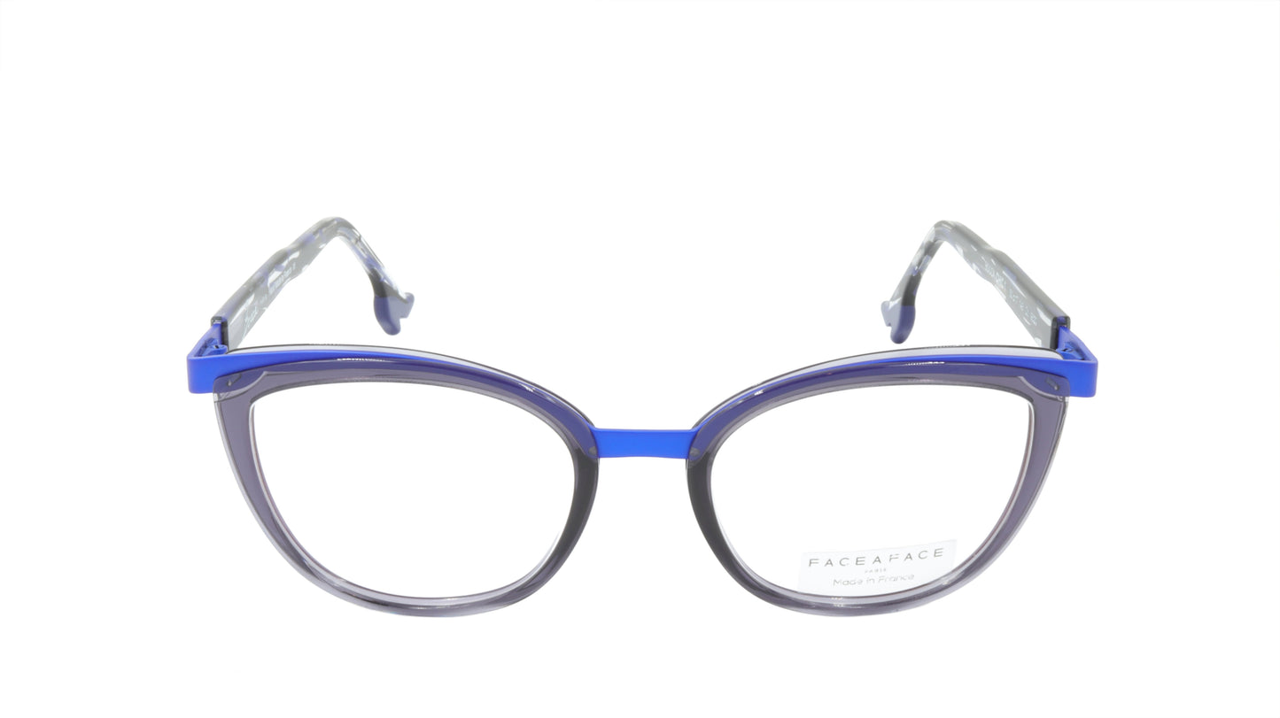 Face A Face Eyeglasses Frame BOCCA CHIC 1 Col. 9620 Acetate Dark Violet Mauve